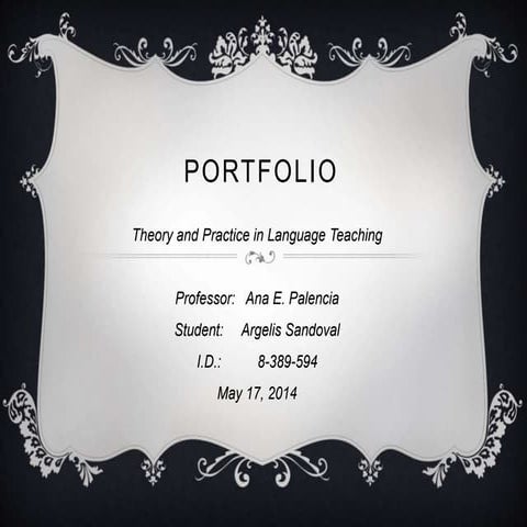 Portfolio/Theory and Practice in Language Teaching