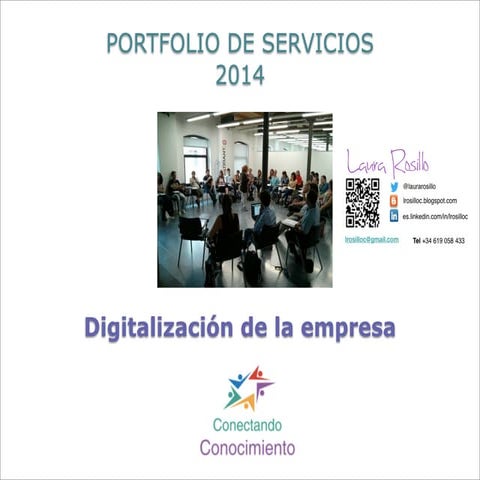 Portfolio de servicios 2014 Laura Rosillo