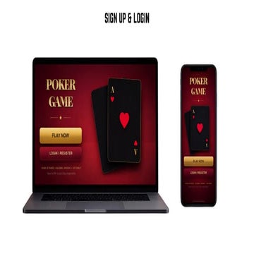 Poker Game UI/UX Design – Complete Multiplayer Casino App Experience | PDF