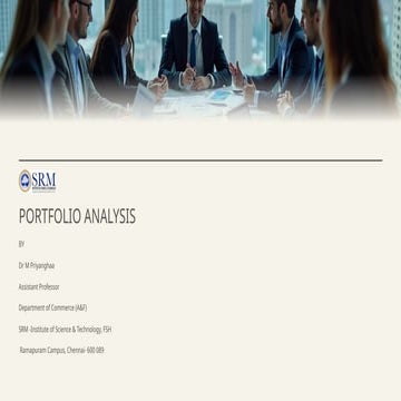 Comprehensive Portfolio Analysis and Management