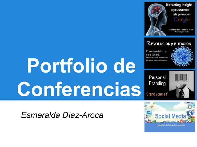 Portfolio de Conferencias de Esmera...