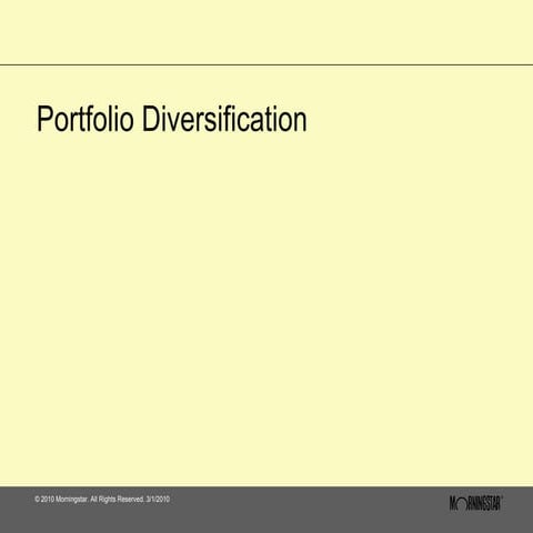 Portfolio Diversification | PPT