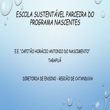 EE Capitão Horácio Antonio Nascimento