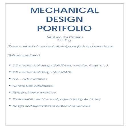 Portfolio Nikolopoulos Dimitrios