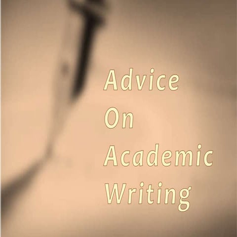 Advice on the writing of essays
