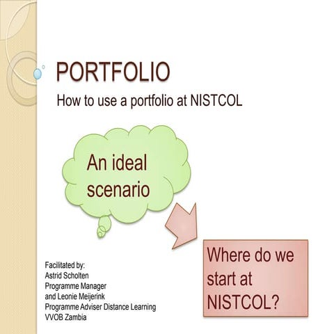 Portfolio presentation