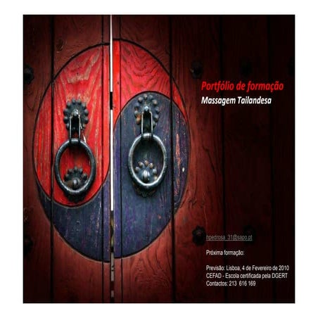 Portfolio Formacao Massagem Tailandesa