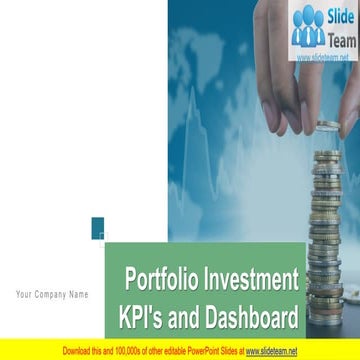 Portfolio Investment Kpis And Dashboard PowerPoint Presentation Slides
