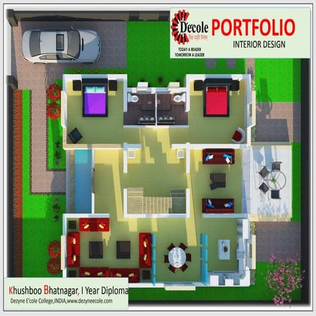 Khushbu Bhatnagar B.Sc. Interior Design ( Residential Design Portfolio)