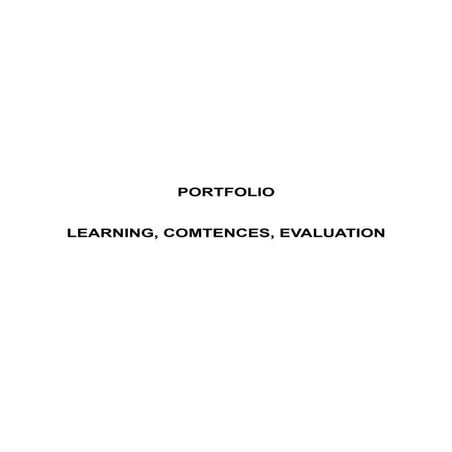 Ensayo argumentativo del Aprendizaje, competencia y evaluación