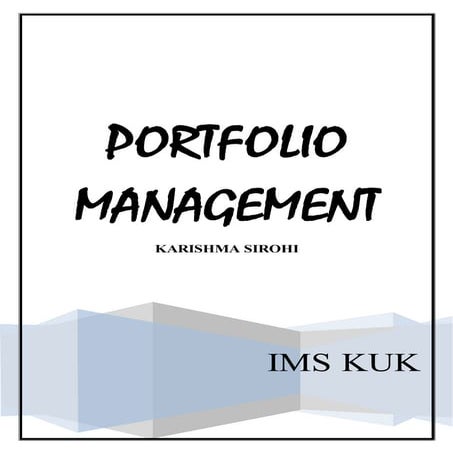 Portfolio management