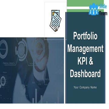 Portfolio Management KPI And Dashboard Powerpoint Presentation Slides