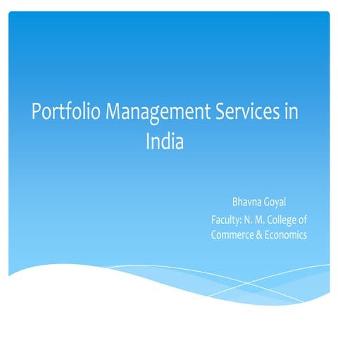 Portfolio management services (1)