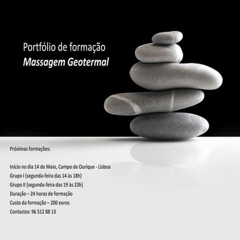 Curso de Massagem Geotermal
