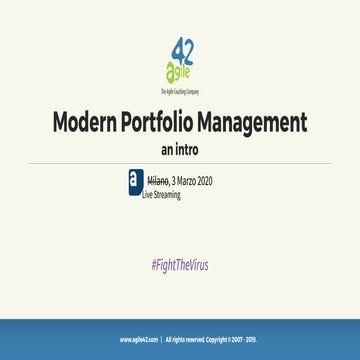 Modern Portfolio Management Intro