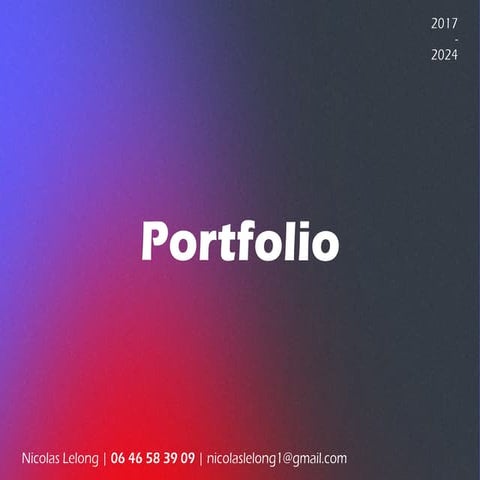 Hello, voici mon portfolio professionnel