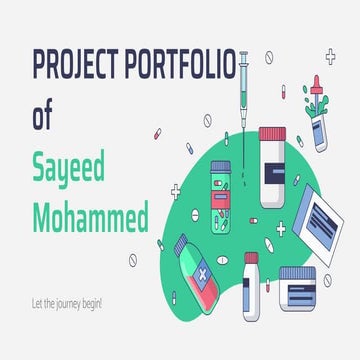 Portfolio of Sayeed Mohammed