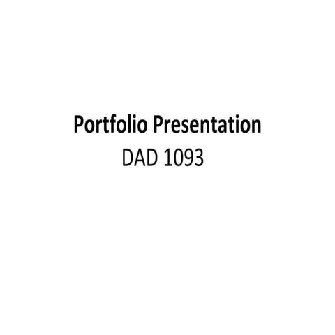 Portfolio Preparation