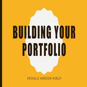 Building Your Engineering Portfolio 