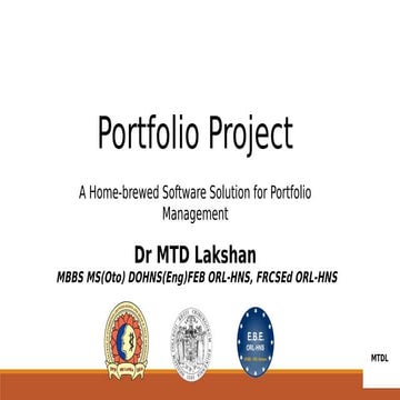 Portfolio Project - Simple yet versatile mobile friendly portfolio system for medical consultants