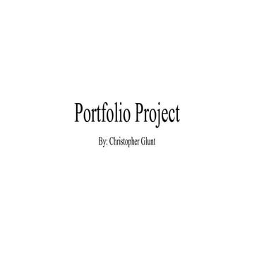 Portfolio project