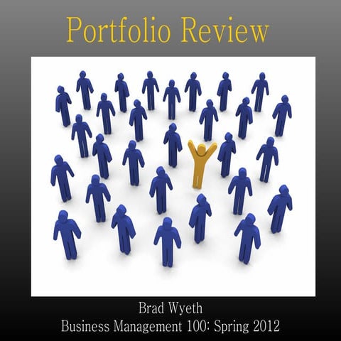 Portfolio Review 1