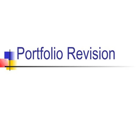 Portfolio revision