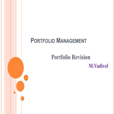 Portfolio Revision