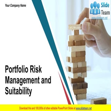 Portfolio Risk Management And Suitability PowerPoint Presentation Slides 