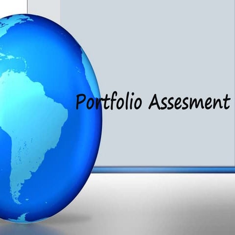 Portfolio Assessment