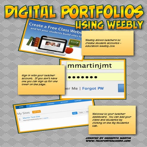 Digital Portfolios Using Weebly