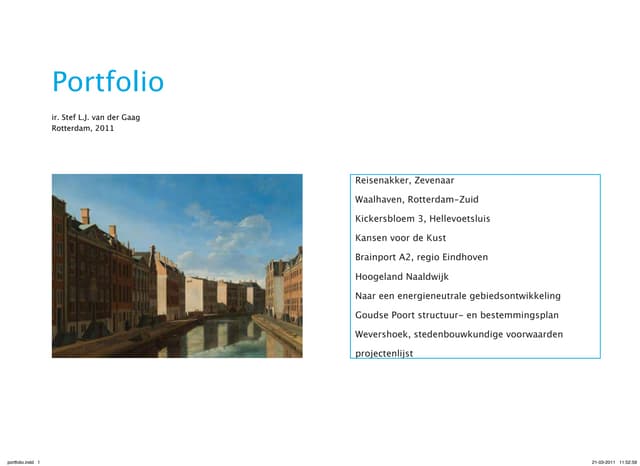 Portfolio stef van der gaag