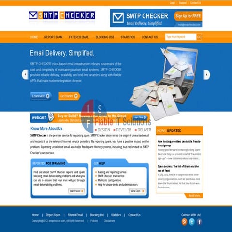 Fiable IT Portfolio-SMTP Checker