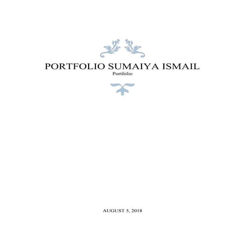 Portfolio sumaiya ismail