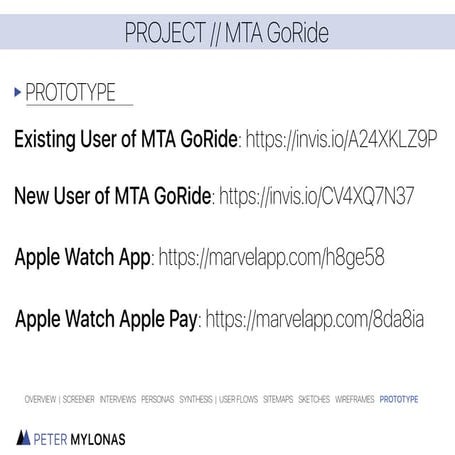 Peter Mylonas UX Design Portfolio