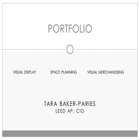 Visual Display Portfolio