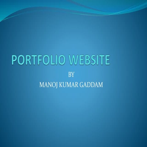 Portfolio website