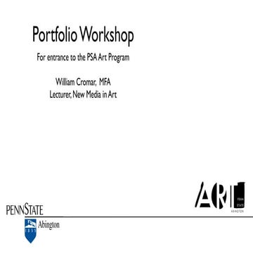 Portfolio workshop