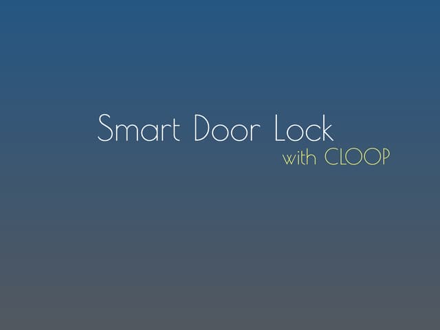 Smart DoorLock Keynote 