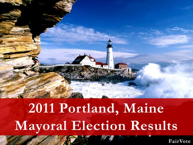 Portland, me 2011, mayoral election...