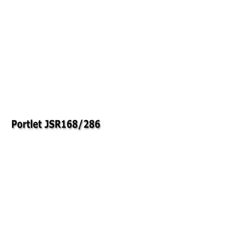 Portlet JSR168/286