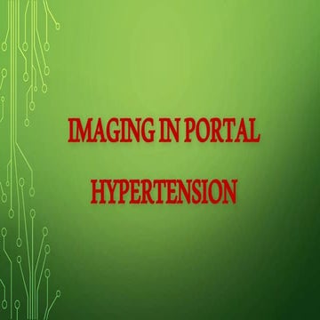Imaging in Portal hypertension
