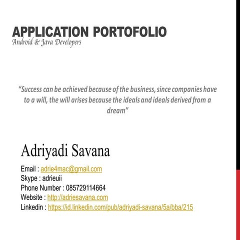 Portfolio Software Engineer