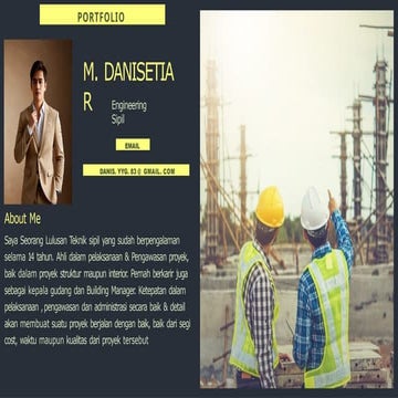 Experienced Civil Engineer Portfolio Showcasing Project Management and ...