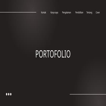 Portofolio Power point template editable