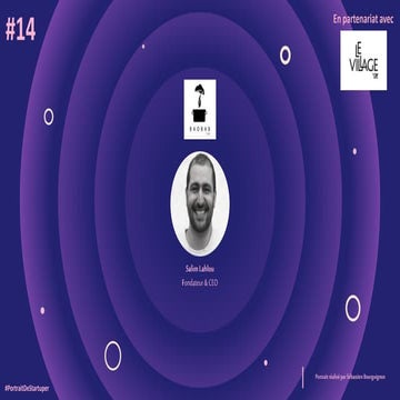 #PortraitDeStartuper #14 - Baobab Lab - Salim Lahlou