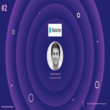 #PortraitDeStartuper #2 - Flatchr - Valentin Konrad