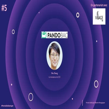 #PortraitDeStartuper #5 - Pandobac - Shu Zhang