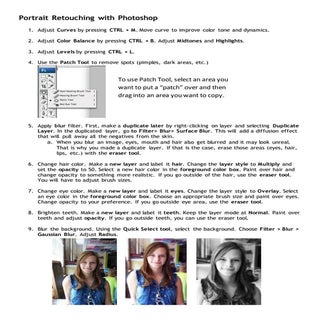 Portrait retouching with photoshop