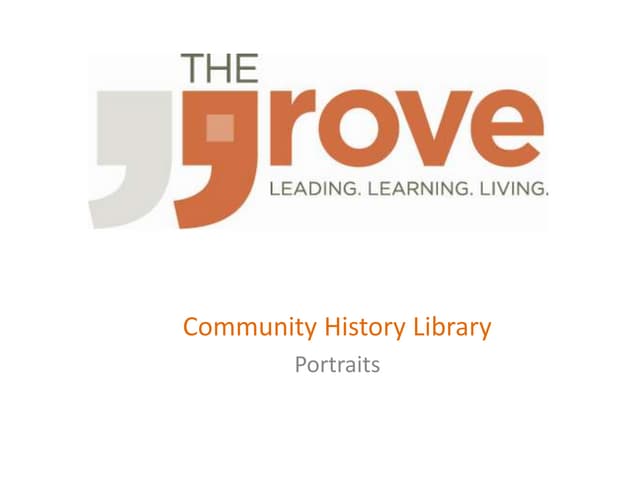 Portraits: a collection of portraits associated with Cottesloe, Peppermint Gr...